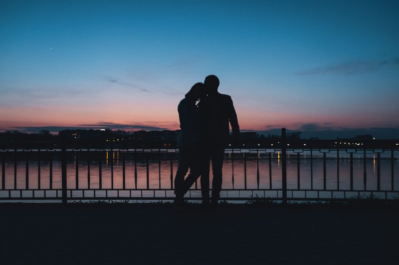 couple at dusk